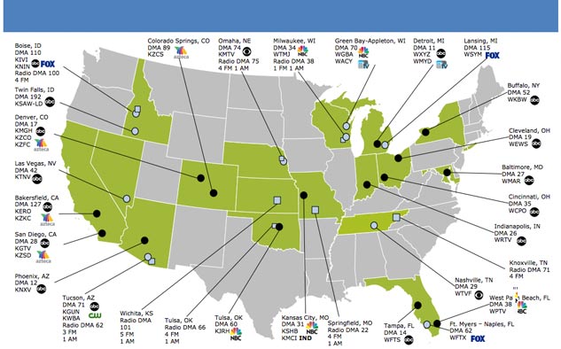 Scripps cuenta con 34 estaciones de TV y 35 emisoras de radio