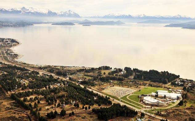 Base de INVAP en Bariloche, en la Patagonia argentina.