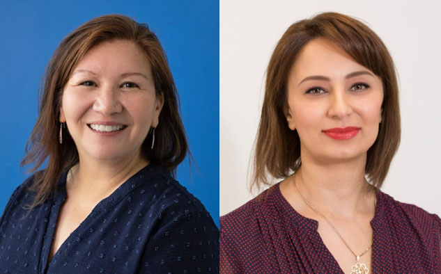 Paulette Pantoja, fundadora y directora ejecutiva de Blu Digital Group, y Aida Martirosyan, cofundadora y directora general de Haymillian.