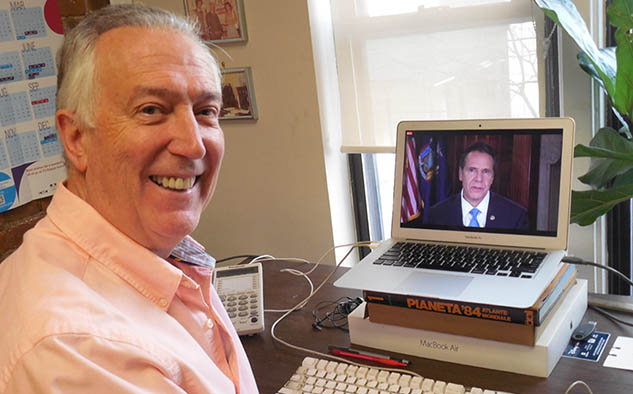 La primera mención a nivel internacional de los méritos de Andrew Cuomo para los Premios Emmy International la generó Dom Serafini, el fundador y editor en jefe de VideoAge, la publicación basada en Nueva York, de distribución mundial, pionera en de la industria internacional de la televisión. "Estoy orgulloso de que el 25 de junio de 2020, recomendé al gobernador del estado de Nueva York, Andrew Cuomo, que recibiera un premio Emmy por sus sesiones informativas diarias de televisión sobre la pandemia".