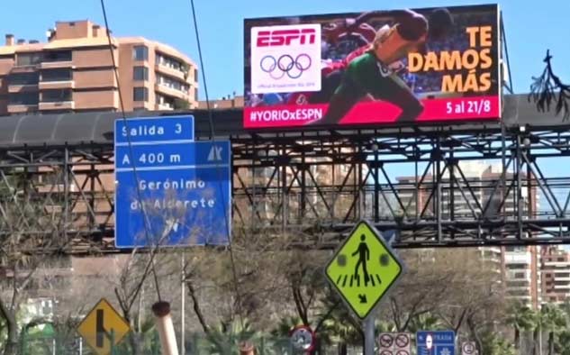 Campaña de ESPN en Santiago de Chile