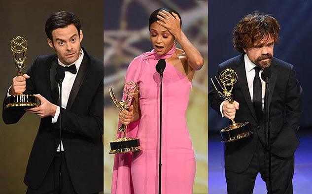 Bill Hader, Thandie Newton y Peter Dinklage, galardonados por su trabajo de actuación.