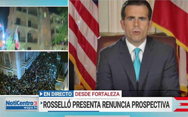 El 24 de julio durante la cobertura de la renuncia inminente del Gobernador, WAPA América fue la cadena de cable en español #1, alcanzando hasta 300,000 hogares – la mayor audiencia en su historia.