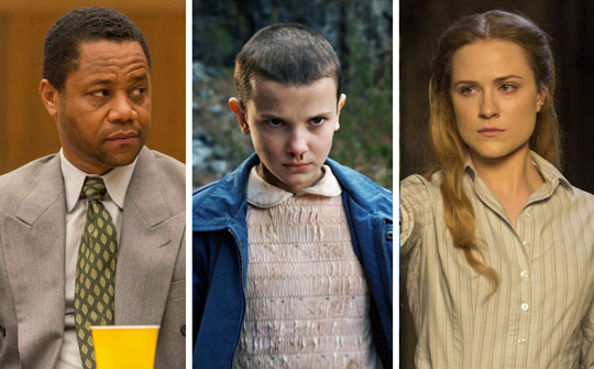 The People v. O.J. Simpson: American Crime Story de FX, Stranger Things de Netflix y Westworld de HBO