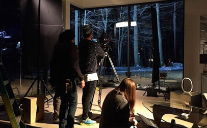 Set de grabación de Halcyon