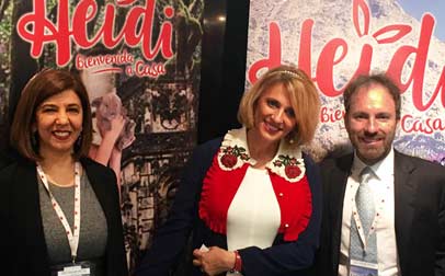 Maria Bonaria Fois, gerente general de Mondo TV Spain; Marcela Citterio de Alianzas Producciones, y Matteo Corradi, CEO de Mondo TV Group.