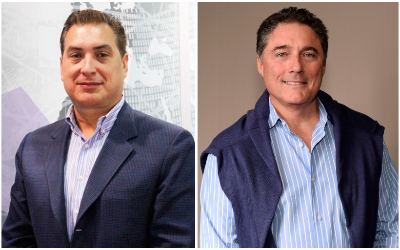 Richard Kohlweg, managing director de Ventas a Media de Intelsat, y Eduardo Ruiz, presidente y gerente general de A+E Networks Latin America.