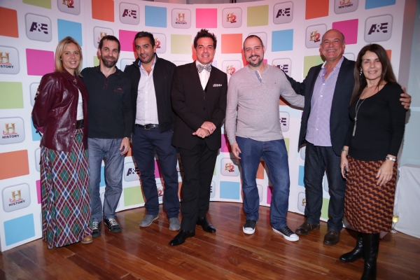 Raquel Martinez (Multichannel), Leonardo Porchetto (Speedy/Telefonica), Héctor Gonzalez (Midios), César Sabroso (SVP de Marketing de A+E Networks LA), Jorgé Volonté (Carat), Rafael Echeverría (Ad Sales VP A+E Networks LA) y Celia de Dios (Gobierno de la Ciudad de Buenos Aires).