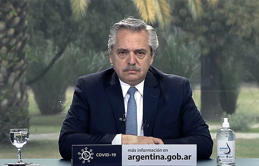 El presidente argentino, Alberto Fernández.