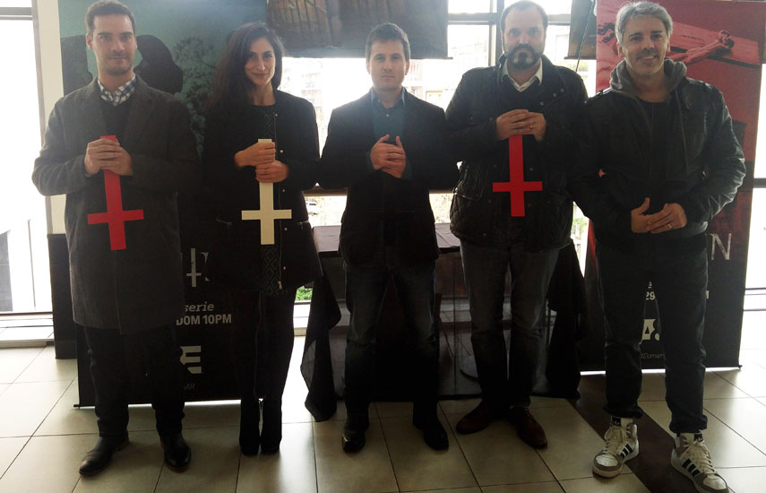 Equipo A&E, avant premiere Damien, Buenos Aires