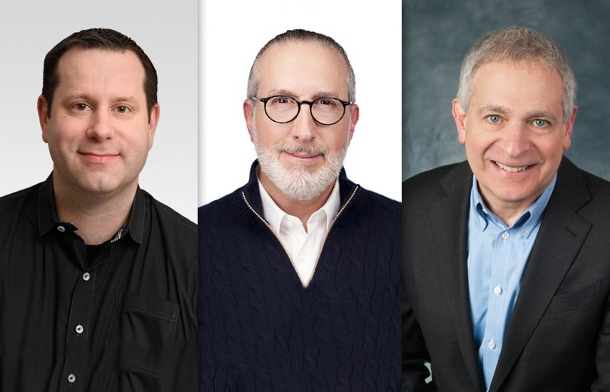 Galen C. Smith, VP ejecutivo de Redbox y Chicken Soup for the Soul Entertainment; Jonathan Katz, nuevo presidente de Chicken Soup for the Soul Entertainment y William J. Rouhana, Jr., presidente y CEO de Chicken Soup for the Soul Entertainment.