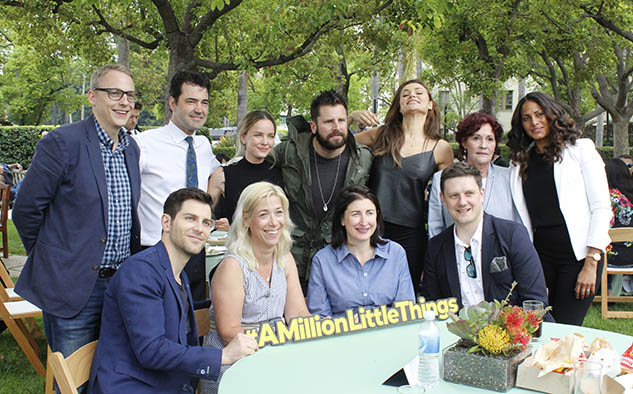 Grupo de artistas en los screenings de Paramount