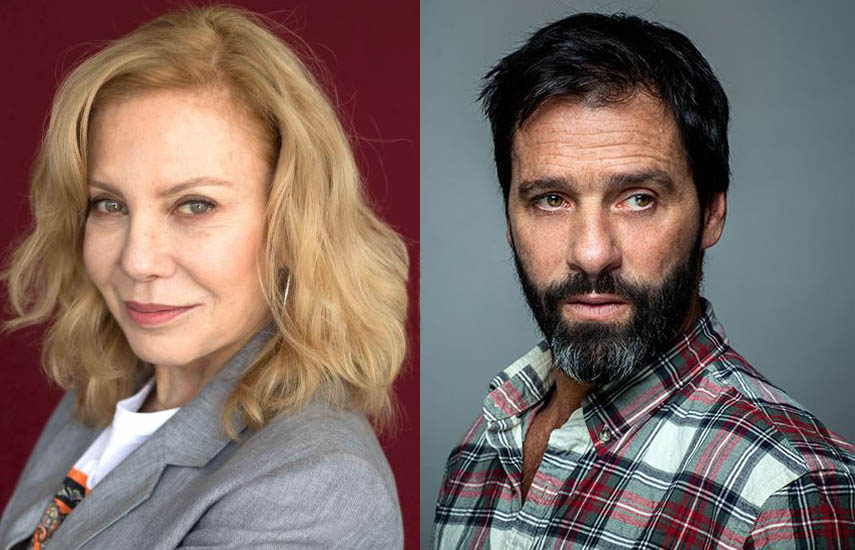 Cecilia Roth y Juan Pablo Shuk, protagonistas centrales del nuevo seriado que comenzó su rodaje en Colombia.