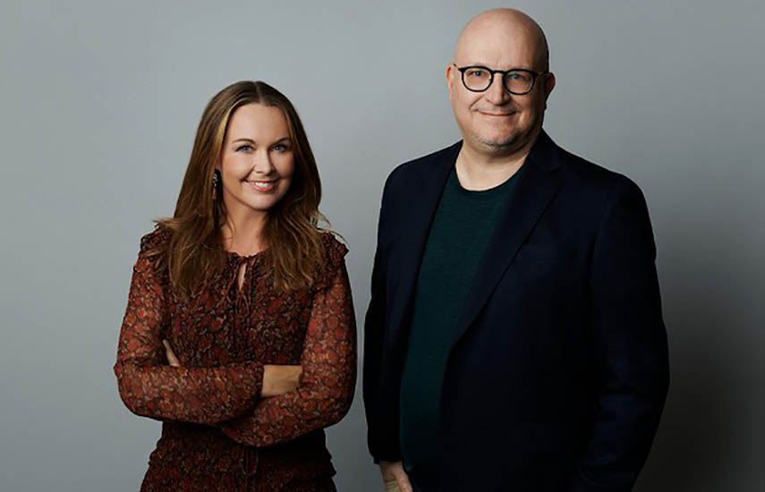 Christina Sulebakk, directora general de HBO Max EMEA, y Johannes Larcher, director de HBO Max International.