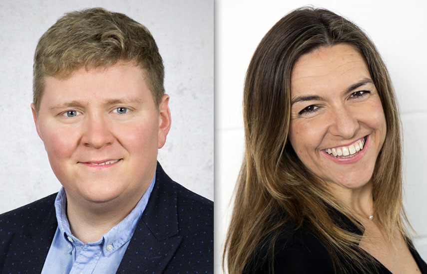 Derek Dyson y Kate Llewellyn-Jones.