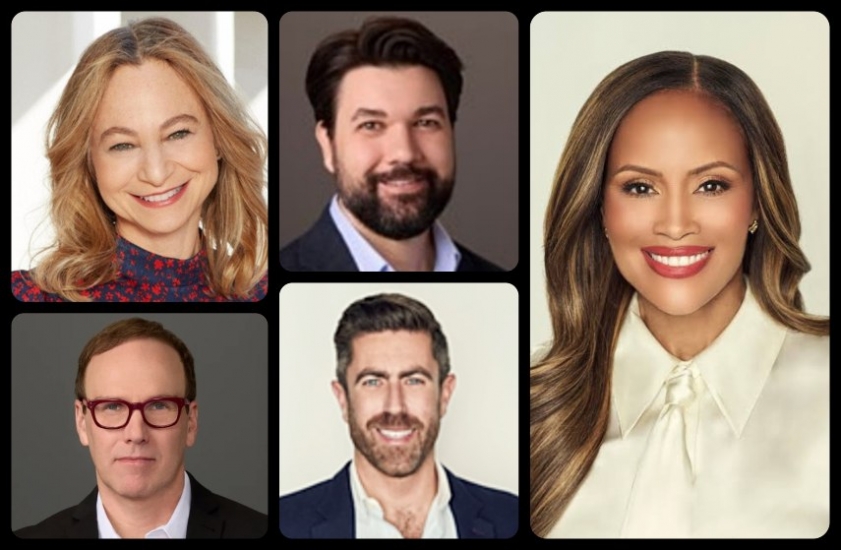 La filial de Disney Entertainment Television estará representada por su presidente, Ayo Davis (derecha). La acompañarán, Alyssa Sapire, Zack Olin (izquierda), Gino Guzzardo y Charlie Andrews (centro).