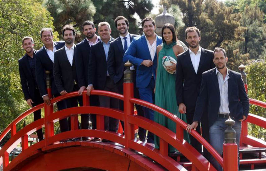Equipo latinoamericano de periodistas de ESPN listos para la sexta cobertura de un mundial de rugby de la cadena.