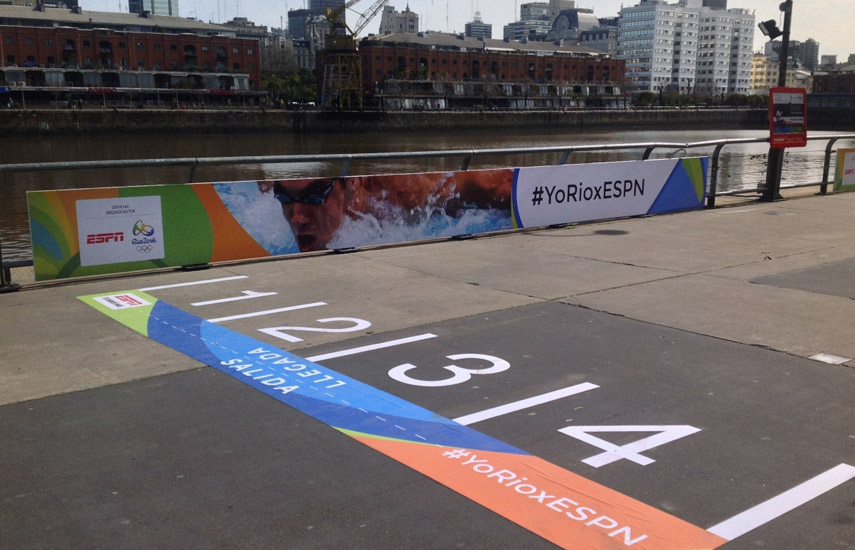 Campaña de ESPN en Puerto Madero, Buenos Aires