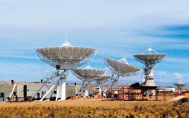La estación terrena de Amachuma, cuenta con 6 antenas ya construidas por CGWIC.
