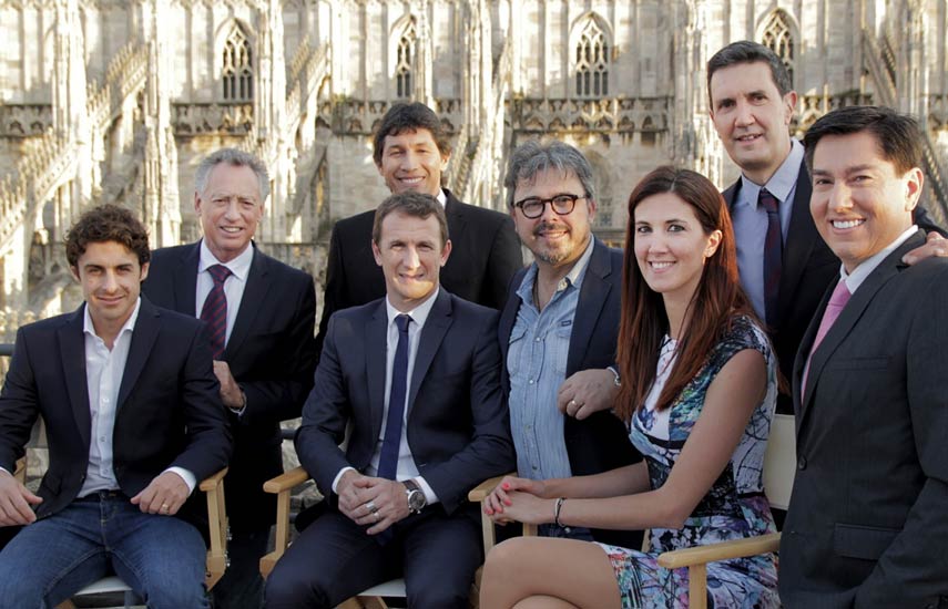 Staff ESPN (Sur) en Milán