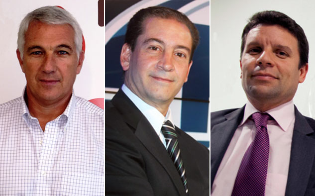 Felipe McGough, Ernesto López y Óscar Gómez.