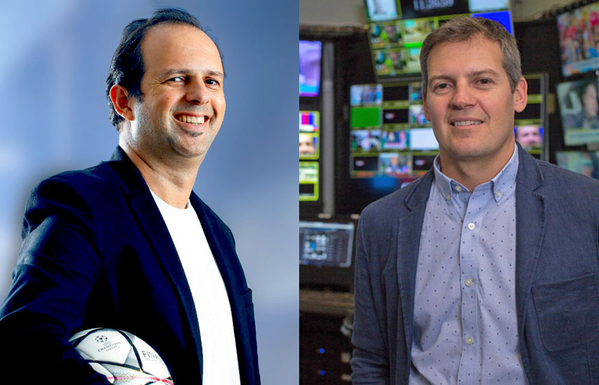 Fabio Medeiros, responsable de Contenidos de TNT Sports, y Gustavo Minaker, líder del equipo TNT Sports.