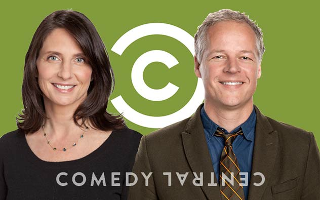 Presidente de Comedy Central, Michele Ganeless, y David Bernath, ahora VP ejecutivo de Programación y Estrategia Multiplataforma.