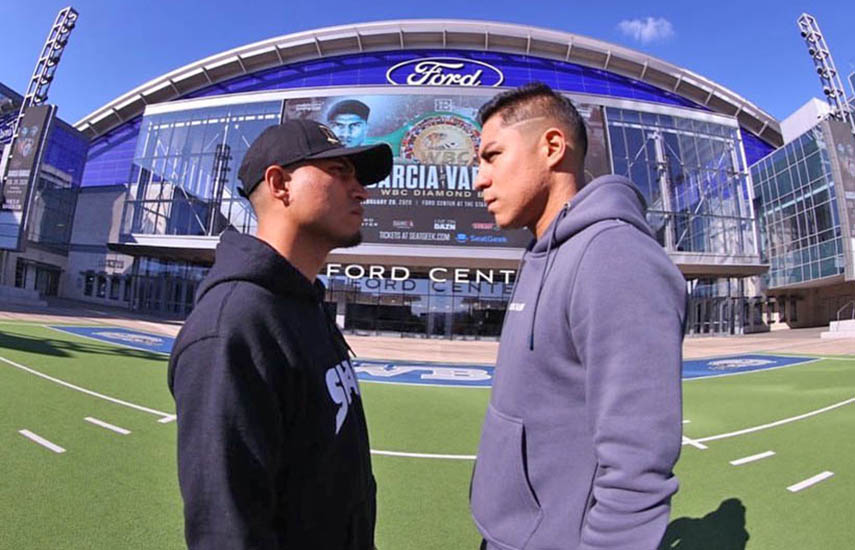 Foto: @espnknockout vía @MatchroomBoxing Mikey García (EE.UU.) vs.Jessie Vargas (EE.UU.), se enfrentan por el Cinturón Diamante WBC peso Welter (12 rounds)