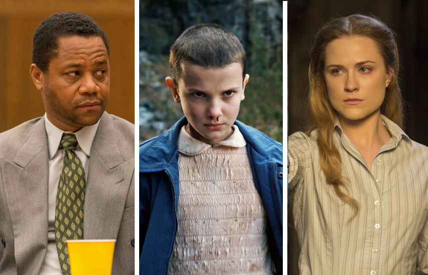 The People v. O.J. Simpson: American Crime Story de FX, Stranger Things de Netflix y Westworld de HBO