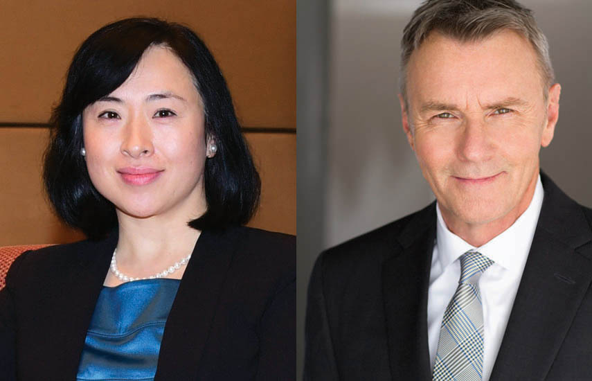 Jianing Shen, vicepresidenta ejecutiva de CITVC y gerente general de CHNPEC, y JP Bommel, presidente y CEO de NATPE.