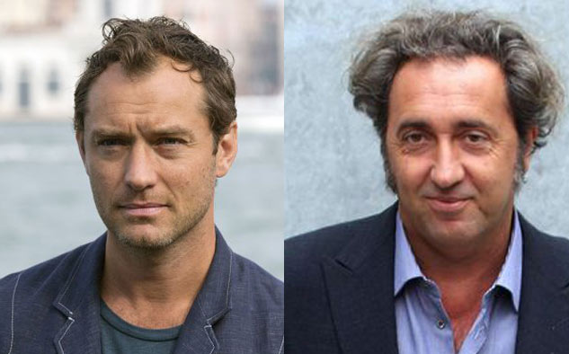 El actor Jude Law y el director Paolo Sorrentino