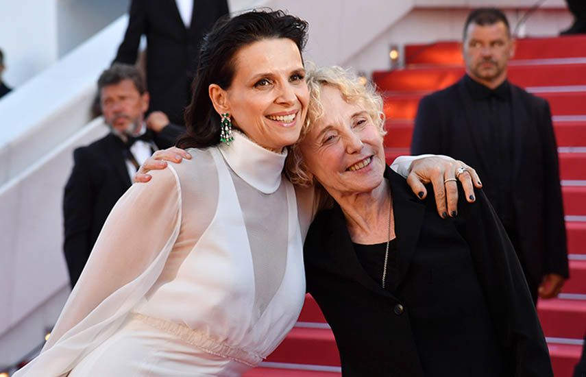 La actriz Juliette Binoche y la directora Claire Denis en el festival de Cannes 2017. La directora y guionista francesa Claire Denis presidirá el jurado de la Sección de Cortometraje y la Cinéfondation en la 72ª edición del Festival de Cannes (2019).