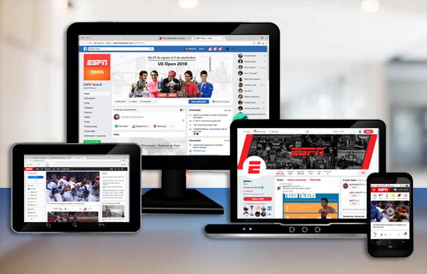 ESPN mantuvo la mejor calificación general con 124 millones de acciones, junto con 7,1 millones de shares de los usuarios.