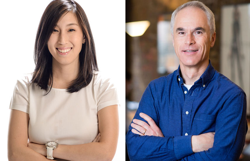 Los dos socios en Sympatico: Min Lim, fundadora de Double Vision, y Richard Johns, fundador de Argos Films.
