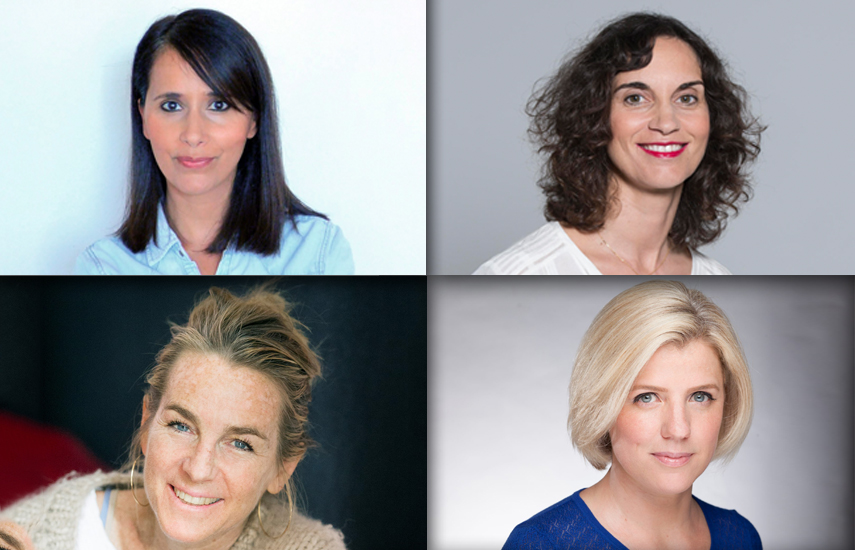 Mounia Aram, Caroline Béhar, Eleanor Coleman y Bea Hegedus