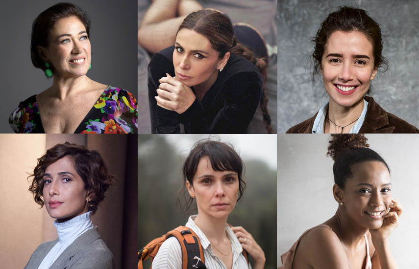 Lilia Cabral, Giovanna Antonelli, Marjorie Estiano, Camila Pitanga, Débora Falabella y Taís Araujo.