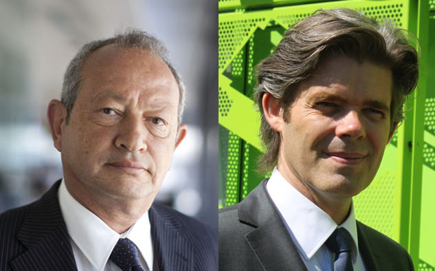 Naguib Sawiris, presidente y CEO de Media Globe Networks y Michael Peters, CEO de Euronews