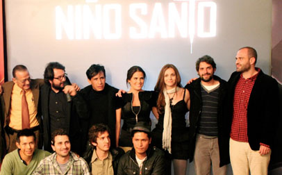 Plantel de actores de la producción Niño Santo