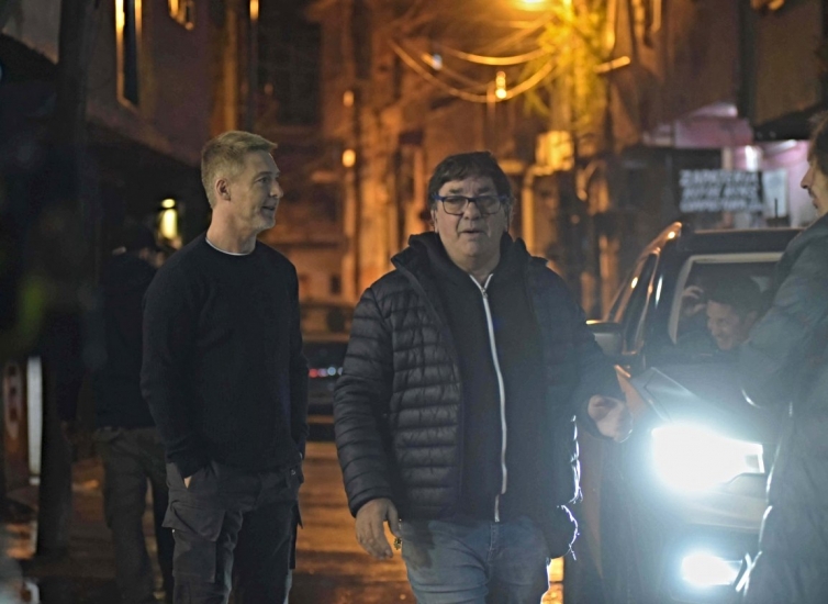 Los argentinos Adrián Suar y Jorge Nisco, protagonista y director de la cinta.