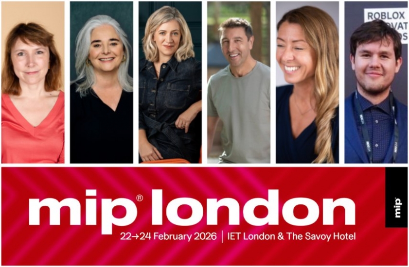 Mairi Brewis, de YouTube; Patricia Hidalgo, de BCC; Delphine Dumont, de Banijay Kids & Family; Marcus Holmström, de The Gang; Jiella Esmat, de 8 Lions Entertainment; y Andrew Bereza, de Twin Atlas