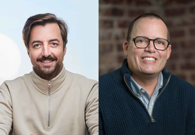 Jorge Poyatos, Co-CEO y Co-Fundador de Seedtag, y Chris Maccaro, CEO de Beachfront