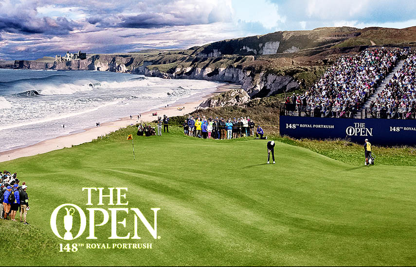 (Foto: www.theopen.com) La edición 2019, la número 148 en el historial que se inició en 1860, se disputará en la pintoresca cancha del Royal Portrush Golf Club en Antrim, Irlanda del Norte.