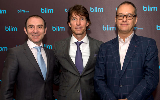 Televisa Carlos Sandoval, director general de blim, Bruce Boren, vicepresidente de Televisa Networks, y Manuel Gilardi, vicepresidente de Digital y New Media de Grupo Televisa, estuvieron al frente de la conferencia en la que se presentó el nuevo servicio de entretenimiento de video bajo demanda por suscripción de Grupo Televisa.
