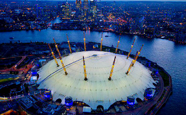 Estadio O2, en Londres, sede de la gran final.