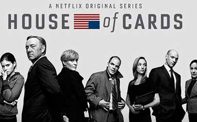 La serie ganadora del Emmy, House of Cards fue la primera serie original producida por Netflix.
