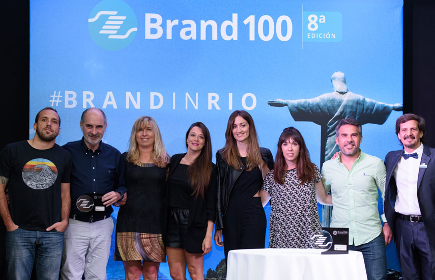 Equipo comercial de Telefe reconocidos en Brand 100, de Focus Media, en Río de Janeiro