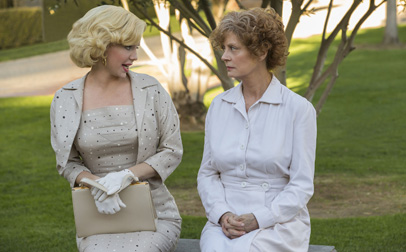 Kelli Garner y Susan Sarandon en La vida secreta de Marilyn Monroe.