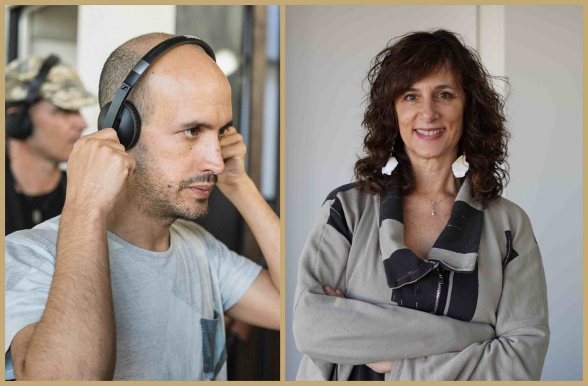 Simón Casal y la productora Mariela Besuievsky, arquitectos de la serie ganadora.