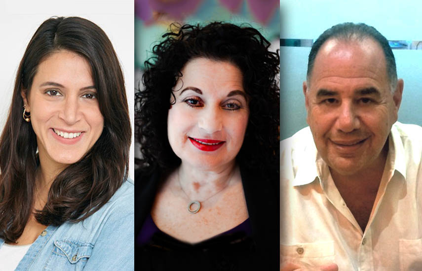 Dina Behar, VP de Business Development; Deeny Kaplan, VP de Ventas Internacionales, y Ken Lorber, presidente y CEO.