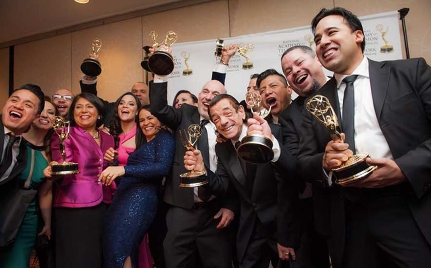 Univision Equipo de Univision New York WXTV 41 celebra el recibimiento de ocho premios Emmy
